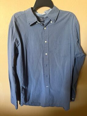 Nautica Men's Long-Sleeve Button-Down Shirt - Blue